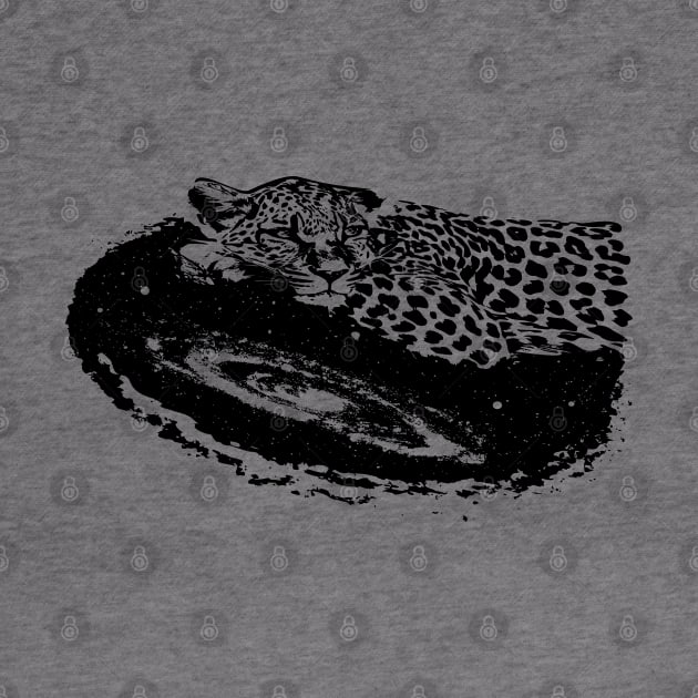 Surreal Galaxy Art Leopard by Gorilla-Tees